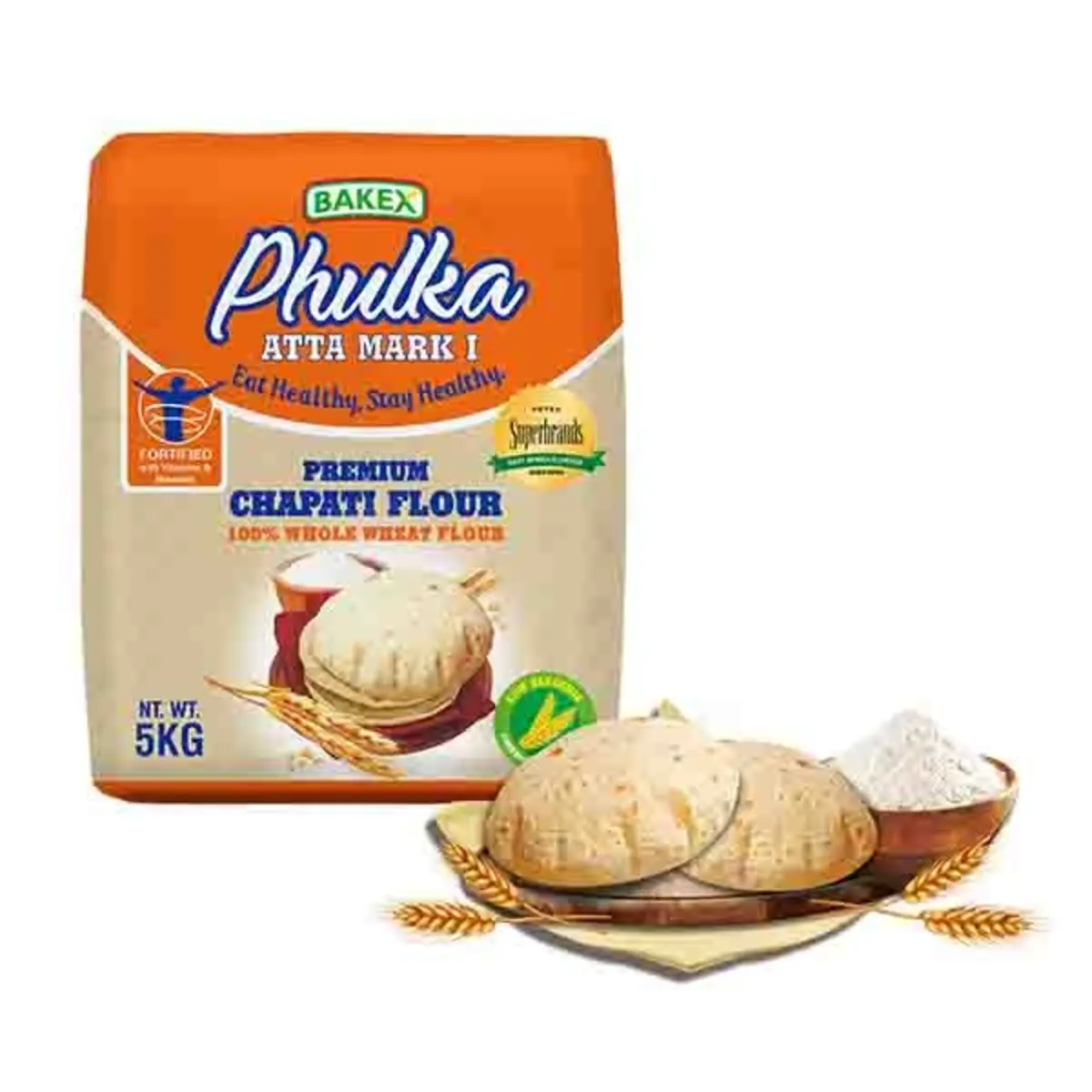 Phulka Atta Mark 1 Chapati Flour 5Kg
